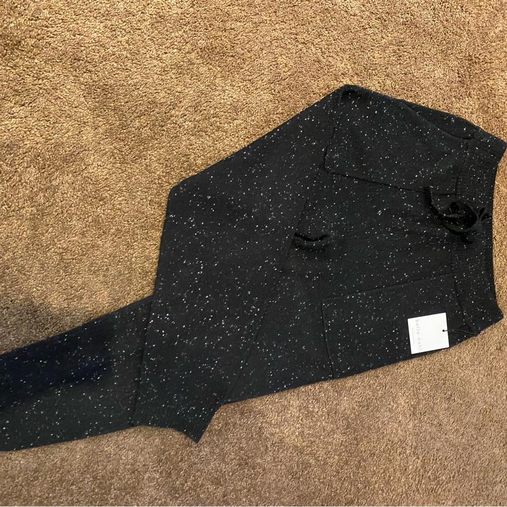 Bella Dahl Black Cashmere Joggers
